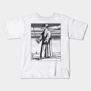 The Plague Doctor: A haunting reminder of a dark chapter in history Kids T-Shirt